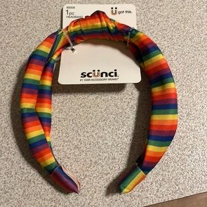 Scunci rainbow pride headband